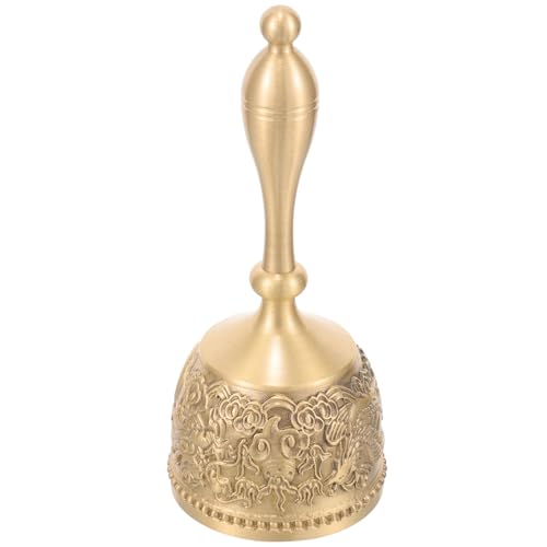 Cloche à main en cuivre doré pour se faire entendre sans effort