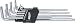 Produktbild KS Tools 151.2470 Fünfstern-Winkelstiftschlüssel-Satz, Bohrung, lang, 9-tlg.