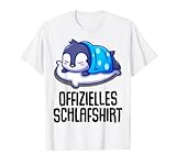 Offizielles Schlafshirt Pyjama Nachthemd Pinguin Geschenk T-Shirt
