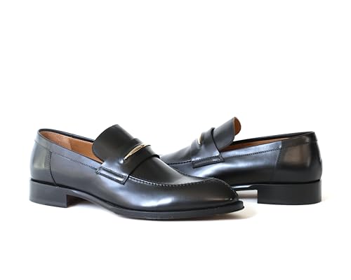 Jo Ghost 5423 Italian Black Leather Slip On Shoes4