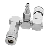 360-grad-rotationsdesign: ermöglicht nahtlose anpassungen, verbessert die flexibilität bei komplexen pneumatischen aufbauten und gewährleistet einen reibungslosen betrieb in engen räumen, garagen-luftverteiler, luftkompressor-verteiler