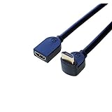 HDMI 延長 ケーブル 片方L型（下向き） 15cm