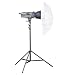 Produktbild Walimex Pro VE-150 Excellence Einsteiger Studio-Set (Studioblitz 150Ws, Lampenstativ, Durchlichtschirm)