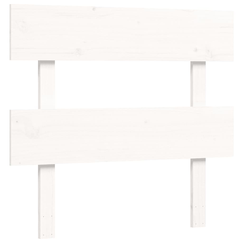 Massivholz Seniorengerecht 45cm Sitzhöhe Bett 90x190cm Weiß | Seniorenbett mit Kopfteil Weiß Massivholz 90x190cm Bettgestell Kiefer mit Lattenrost und Stauraum für Seniorengerechtes