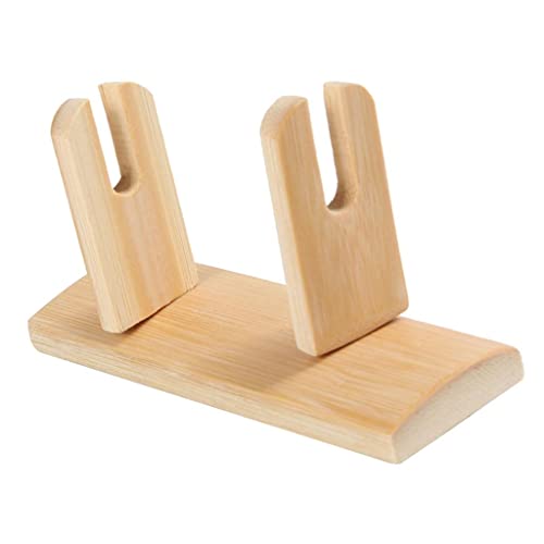 STYLEHEAVEN Bamboo Fan Display Stand Holder For Antique Folding Fan Home Decor Natural