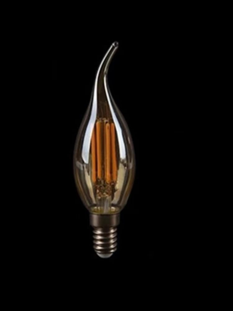 Packung mit 10 Stück Kerzenlampen C35 4W 6W Filament LED Dimmbar 220V 110V E12 E14 E27 Kronleuchter Kerzenhalter Lampensockel Flammenform ( Color : C35L 2700K , Size : E27 110V_YES_6W )
