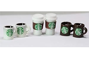 Miniature Coffeehouse Republic Cup Keychains