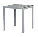 Produktbild Pure Home & Garden Aluminium Gartentisch Fire Square mit Polywood Tischplatte, 70x70 cm absolut wetterfest, Silber aus dem Hause
