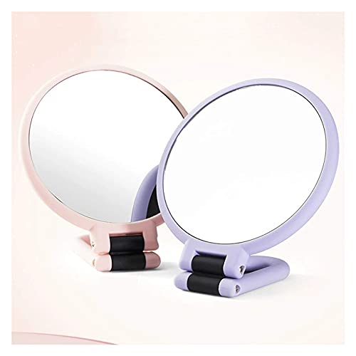 Espejo de maquillaje, espejo de maquillaje, 4 piezas, espejo de doble cara, espejo de maquillaje de escritorio; espejos de aumento plegables ajustables verticales, espejo cosmético portátil (tamaño