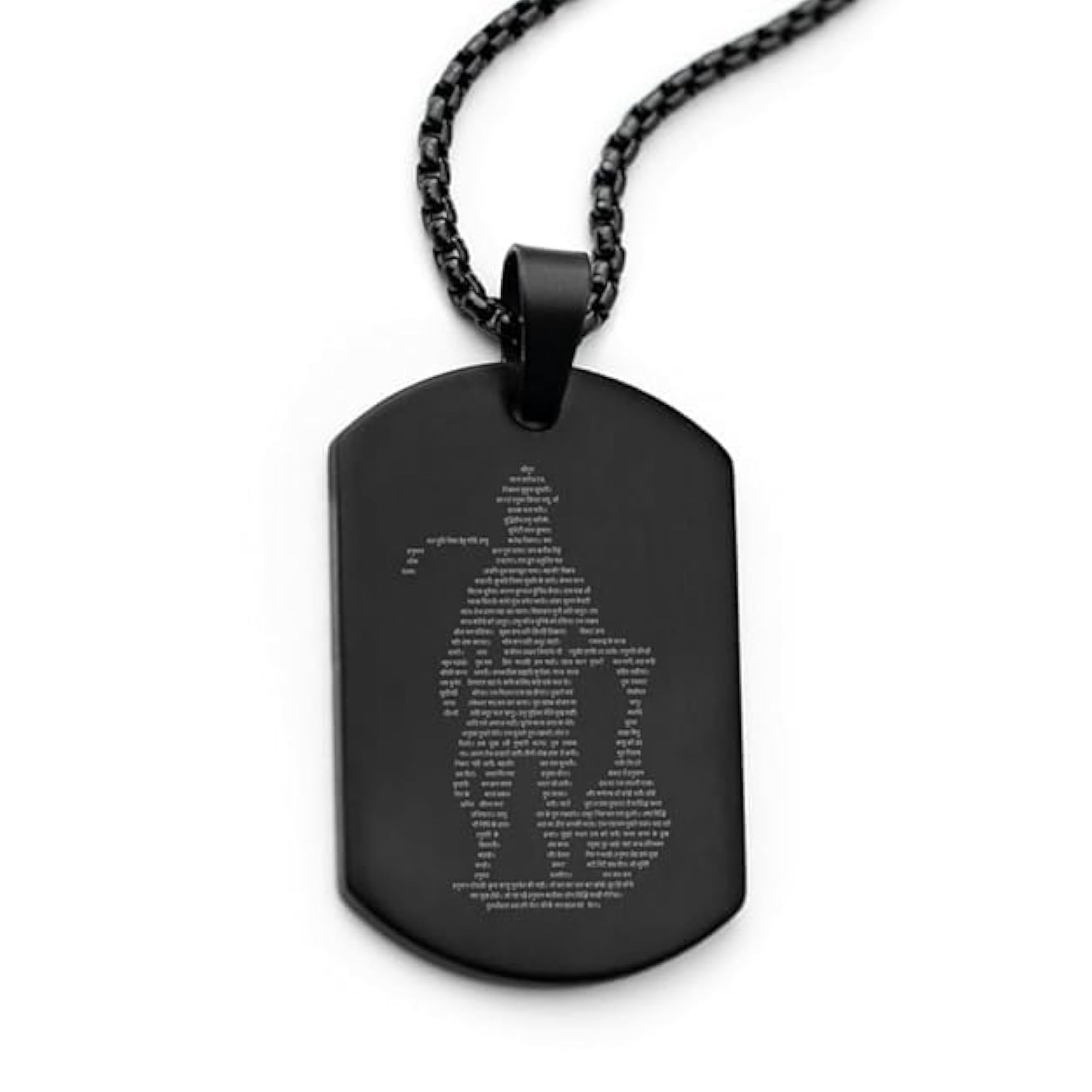 Square Bar Stainless Steel Silver Locket Pendant Necklace