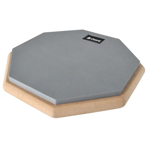 Tapis d'entraînement de batterie octogonale Chord 20,3 cm en caoutchouc muet