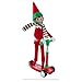 Elf On The Shelf Scout Girl (Blue Eyed Girl) with Elves At Play Stand-N-Scoot