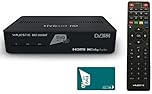 Majestic DEC 265 SAT - Decoder satellitare tivù sat, supporto HEVC MAIN 10, telecomando programmabile, smart card HD e ingresso USB