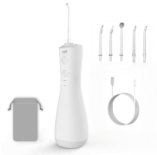 Power Water Flossers for Teeth Cleaning Water Dental Flosser Teeth Pick - Portable 6 Modes Oral Irrigator Rechargeable Travel and Household IPX7 Waterproof