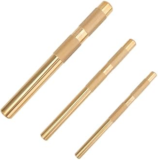 Brass Drift Punch Set, 3-Piece – 3/4"-19mm x 8", 1/2"-13mm x 7", 3/8"-10mm x 6", 25075 25076 25077 Brass Punches