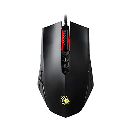 Bloody A70x Optical Gaming Mouse with Light Strike (LK) Switch & Scroll – Fully Programmable and Advance Macros (A70x-MatteBlack)