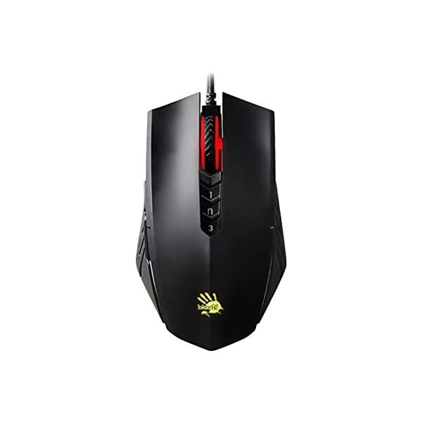 Bloody A70x Optical Gaming Mouse with Light Strike (LK) Switch & Scroll – Fully Programmable and Advance Macros (A70x-MatteBlack)