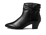 Clarks Women's Teresa Skip Ankle Boot, Black Leather, 9