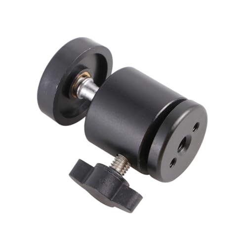 HOMOCONO Portable 1/4 Thread Mini Tripod Head 360° Rotation for Compact Cameras Camcorders