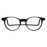SPORTS WORLD VISION Slastik TAKU 001 (Schwarz) Magnetische Lesebrille - Faltbare Lesebrille mit rechteckigem Rahmen, verstellbaren Bügeln und flexiblem Kopfband - Softetui+2.50