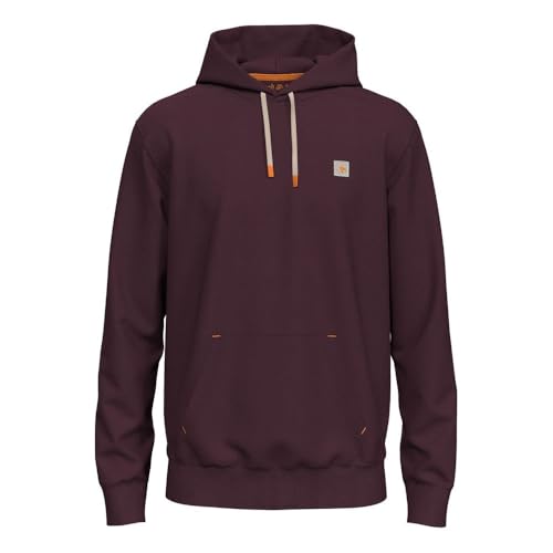Scotch & Soda Essential Badge Logo Hooded Sweatshirt Sudadera con Capucha, Berry Wine, L para Hombre