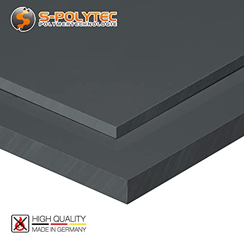 HPL-Platte S-Polytec aus Hart PVC in grau RAL 7011 – Zuschnitt