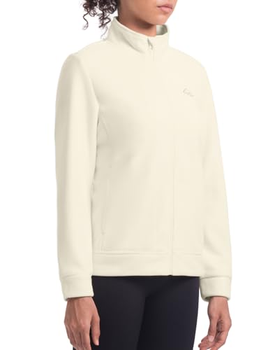 Rdruko Women's Polar Fleece Jacket Lightweight Warm Full Zip Long-Sleeve Outdoor Recreation Coat with Zipper Pockets4