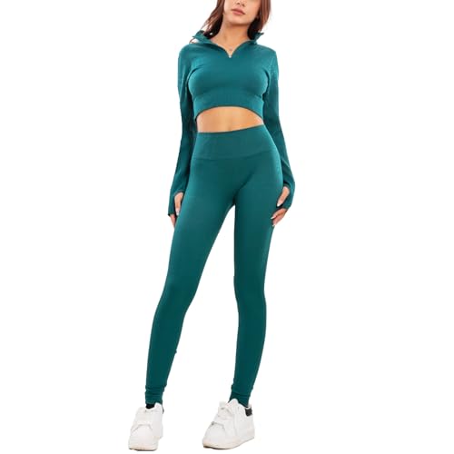 Ensemble de sport femme taille haute legging et brassière yoga Pilates Y011