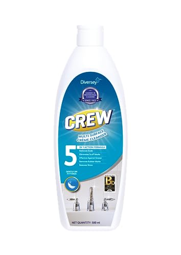 Image of Diversey Crew Multi Surface Creme Cleanser - 500 Ml | 5 in 1 Action Formula| Removes Scale | Eliminates Scuff Marks | Gentle on Fittings | Effective Against Greese | Removes Rubber Marks | Restores Shine