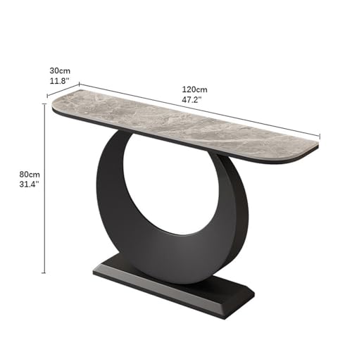 Mesa consola de mármol sintético de lujo para recibidores selectos 3