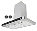 Produktbild K&H Dunstabzugshaube 90cm Wandhaube [UMLUFT & ABLUFT] - Abzughaube Metall Fettfilter - Dunstabzug LED Beleuchtung - Cooker Hood 9 Leistungsstufen - TSB-90-600 m³/h - Energieklasse A++ (Edelstahl)