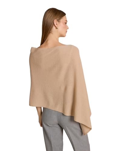 Image of CLAUDIA NICHOLE Womens 100% Cashmere Dress Topper - Cashmere Poncho Wrap