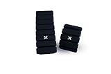 XRT65 Ankle Weights and Wrist Weights | Water & Sweat Resistant | Yoga, Walking, Jogging, Dance, Cardio, Pilates, Aerobics, Physiotherapy, Gymnastics, Pair of 2 (1 Pound Each - Black)