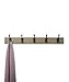 Amazon Basics Wall Mounted Modern Coat Rack, 5 Hooks, Barnwood