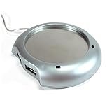 Couleur : matériau : plastique et taille : 10 * 95 * 2 cm, hub USB 4 ports, chauffe-tasse USB