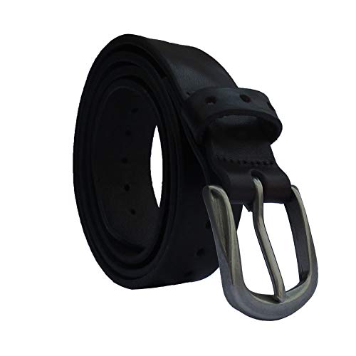 Women Fashion Belt for Pant, Waist Belt, vintage leather, multi holes Tan/DB/BLK2