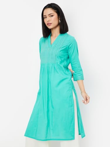 Image of Max Women's Cotton Regular Fit Casual Kurta