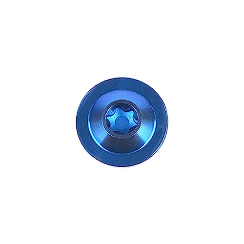 Image of Titanium Bolt Torx Head M6x10 15 20mm Screw for Bicycle Motorcycle Car Modification Pack of 6 (Anode Blue, M6x10mm)