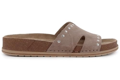WALK & FLY Zueco 7447 50961 A5 CAMOSCIO en taupe - Mujer color: oro talla: 41