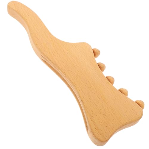 VALICLUD Stick De Salud De Masaje Herramienta De Masaje De Punto De Activación Forma Para Los Músculos Rodillo De Masaje De Espalda Herramienta De Cuerpo Guasha Massorer Portátil Haya