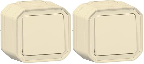 Interrupteur va-et-vient Legrand Plexo étanche sable beige lot de 2