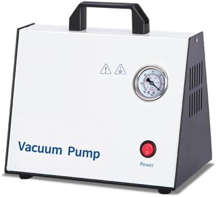 Portable Lab Vacuum Pump,15L/min Flow Rate Oill Free Diaphragm Vacuum Positive and Negative Pressure, Max Vacuum Degree 0.092MPa, for Science Workshop