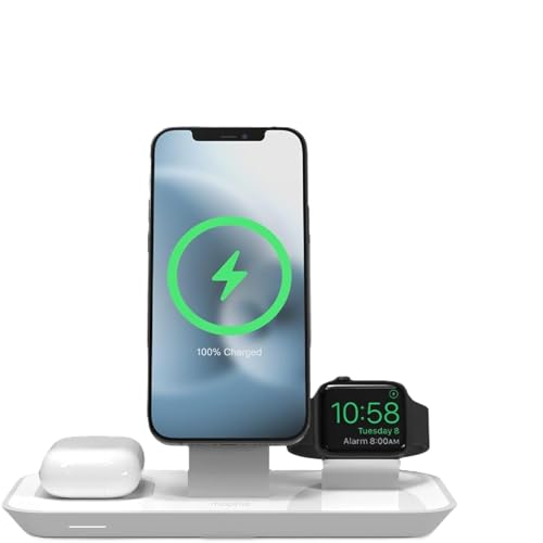 Mophie 3-in-1 Wireless Charging Stand (MagSafe iPhone + Watch + AirPods, 15W) — view 4