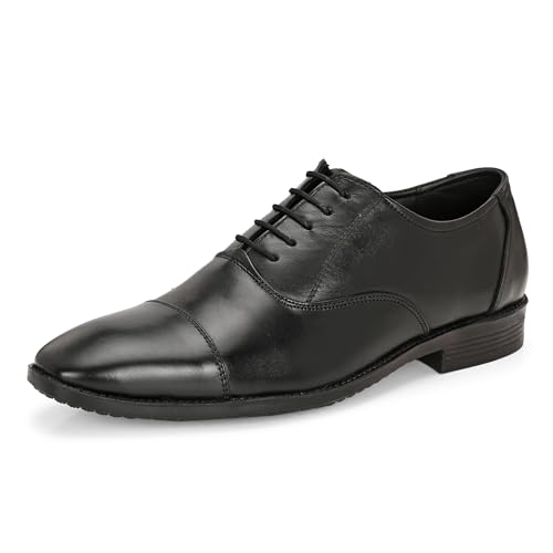 Image of Blue Leather by Centrino Genuine Leather Slip-On Men's Formal Shoe |Stylish with Soft Cushioned Insole |Trendy Non Lace-Up Design |Durable Leather with Anti-Skid Sole | Perfect for Formal Wear (4021)