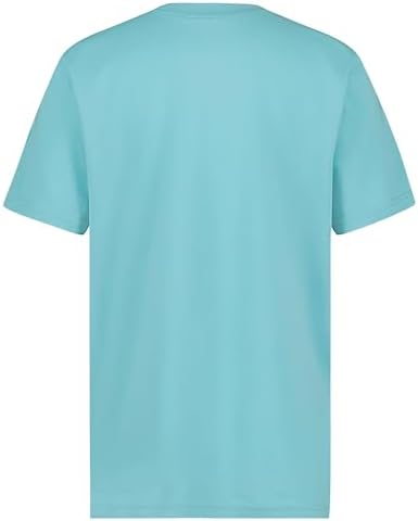 Tommy Hilfiger Boys' Short Sleeve Solid Crew Neck T-Shirt, Soft, Comfortable, Relaxed Fit, Flag Amazonite, 10-12 - 2