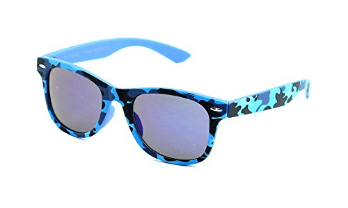 Newbee Fashion - Kids 80's Classic Vintage Retro Style Mirrored Lens Camo Design Fashion Sunglasses Camouflage2
