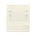 STERLING 71120112-96 Ensemble Bath and Shower Kit, 60-Inch x 32-Inch x 76-Inch, Left-Hand, Biscuit