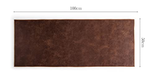 Chemin de table en cuir PU imperméable pour protéger et embellir votre table à manger moderne
