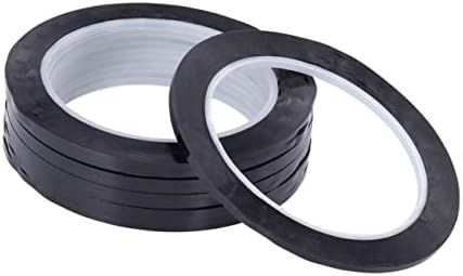 HAPINARY 10 pieces and Black Mmxm for Whiteboard Self Width Marking Chart Painters Adhesive Tape Grid Tapes Line Gridding Artist Mm Lining