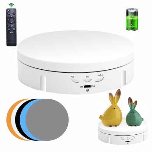 JAYEGT Motorized Rotating Display Stand 360 Degree